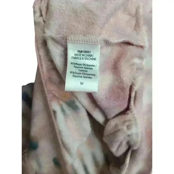 Young Fabulous & Broke | YFB Oversized Pink & Green Tie Dye Sweatshirt Size M - Picture 5 of 6